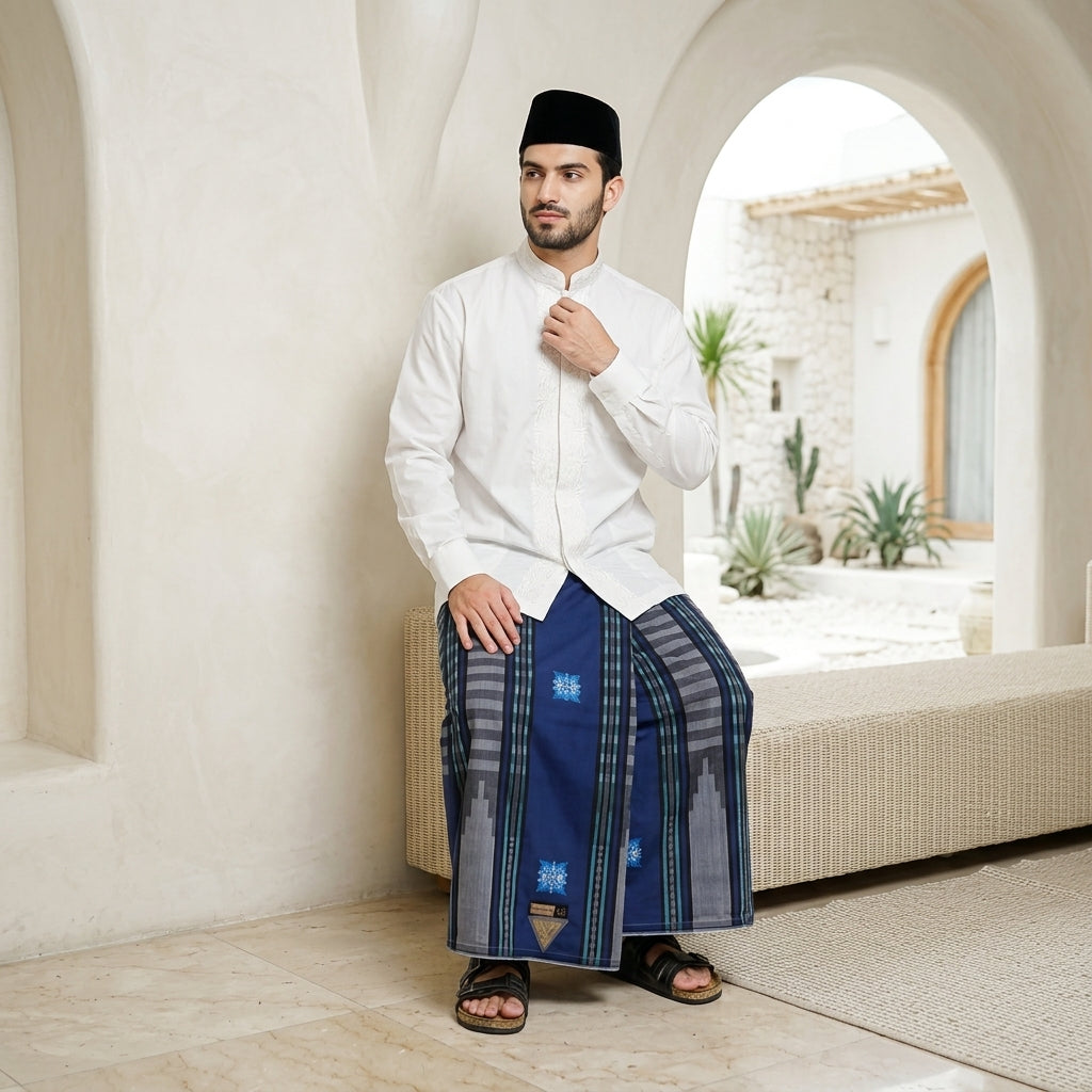 Seventeen Y23-SDA Black Blue Sarong