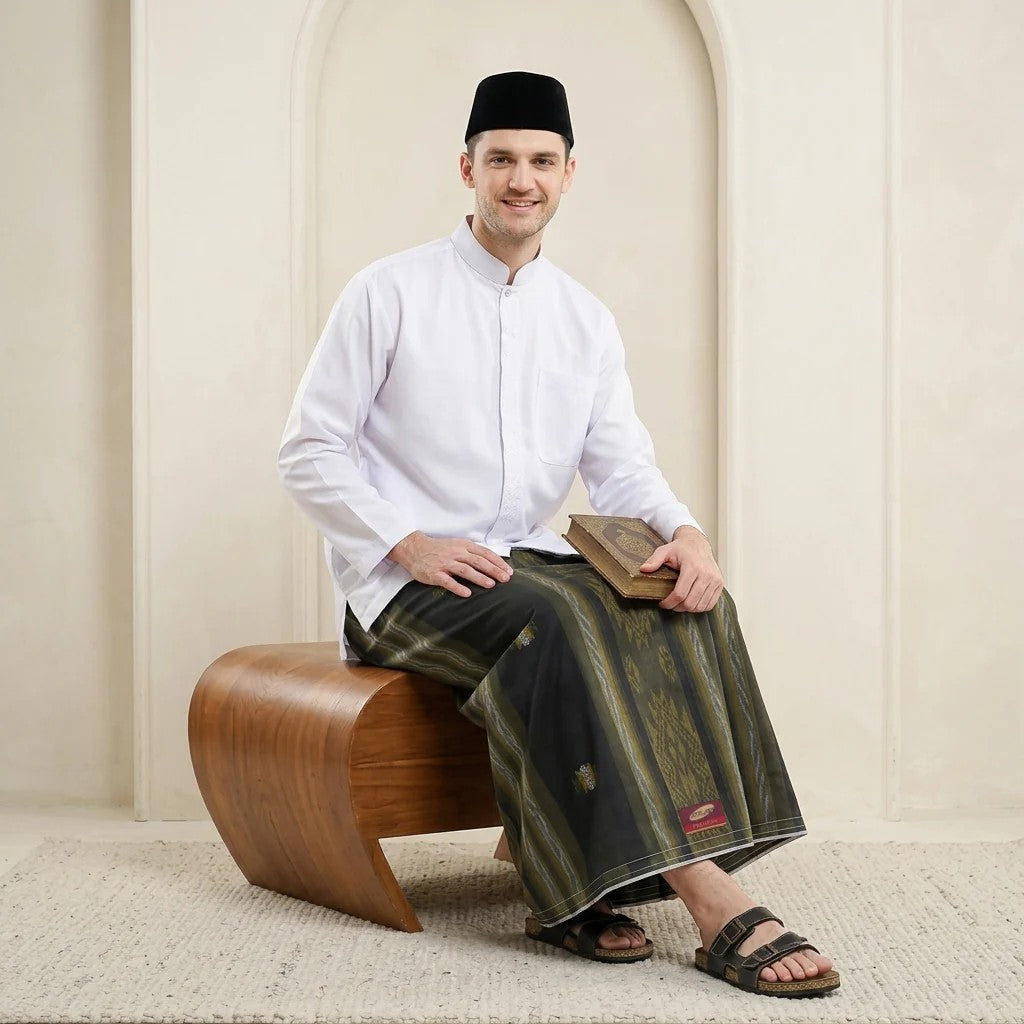 Sarung ATLAS Premium 780 Songket Gunung Motif & Warna Mix