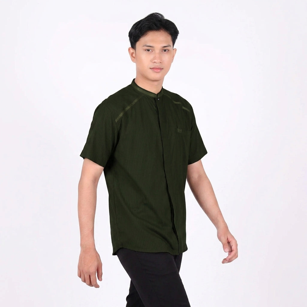 Baju Koko BHS Cosmo Arqam Deep Forest