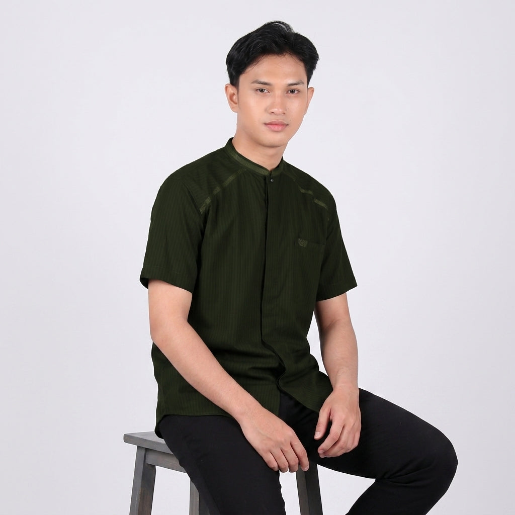 Baju Koko BHS Cosmo Arqam Deep Forest