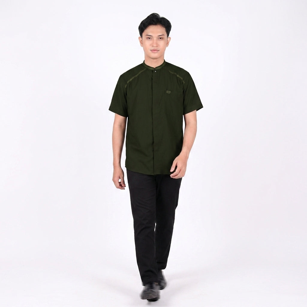 Baju Koko BHS Cosmo Arqam Deep Forest