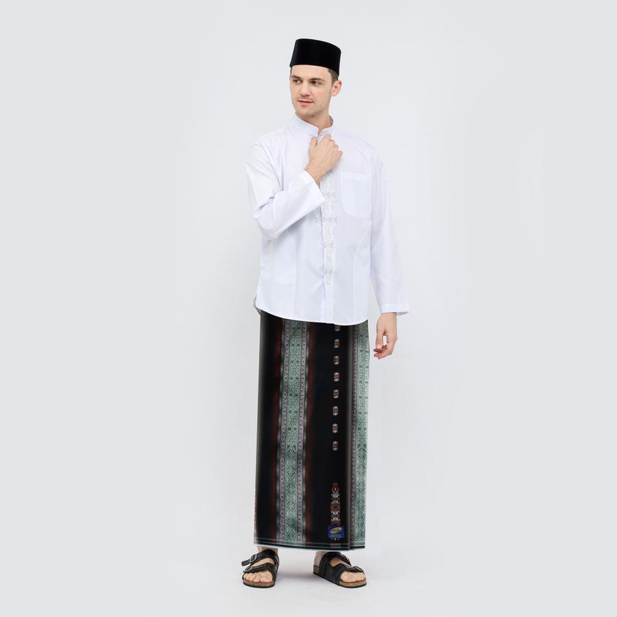 Sarung ATLAS Universal 690 Jacquard Songket Black Series