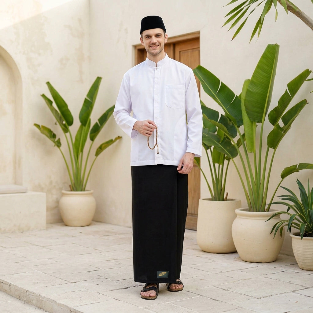 Sarung ATLAS Favorit Nusantara PTT Hitam