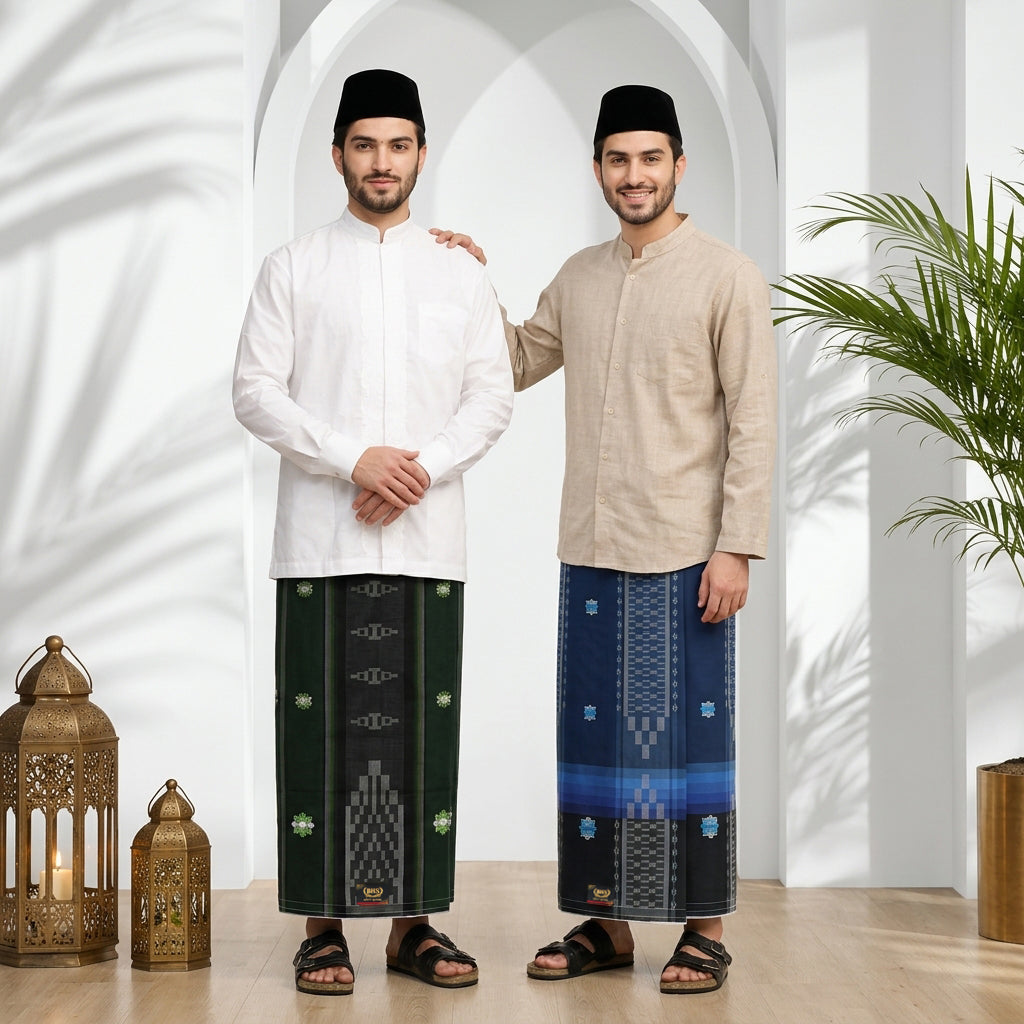 Grosir 10 Pcs Sarung BHS Avant Garde Gold Motif G52 SDF
