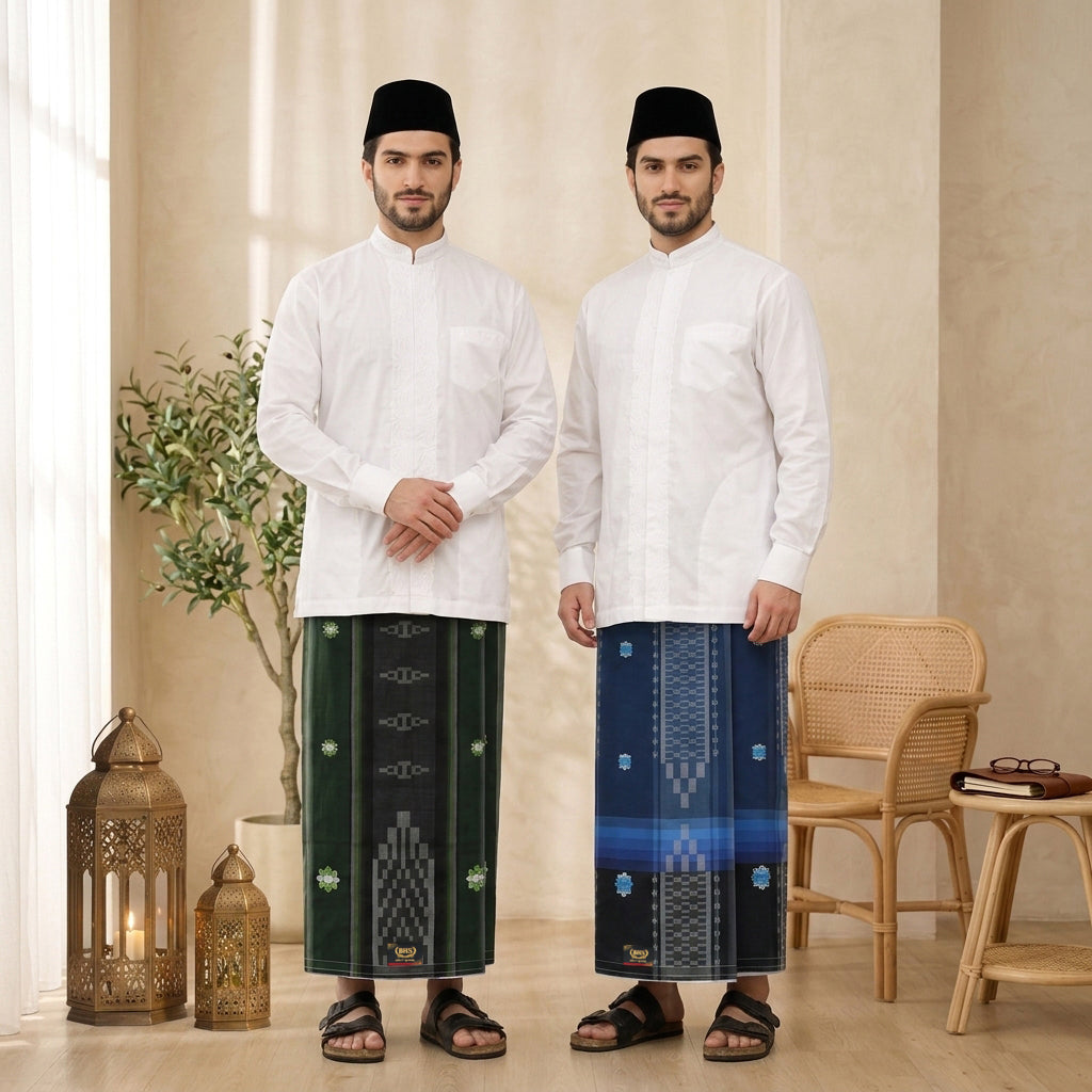 Grosir 10 Pcs Sarung BHS Avant Garde Gold Motif G52 SDF