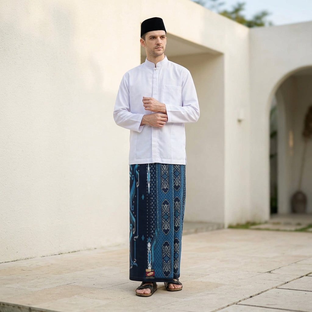 Sarung ATLAS Super Premium 925 A9 BJA SJ Navy