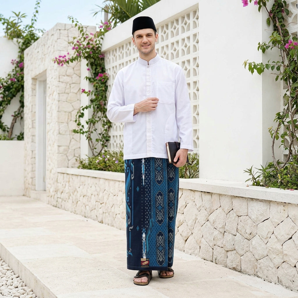 Sarung ATLAS Super Premium 925 A9 BJA SJ Navy
