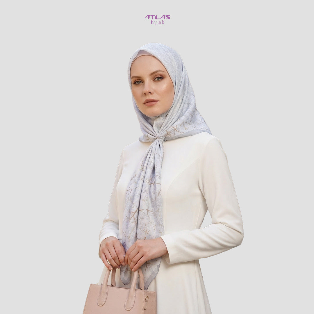 Atlas Hijab Noor Vitae Series Motif Alvara Kerudung Segi Empat