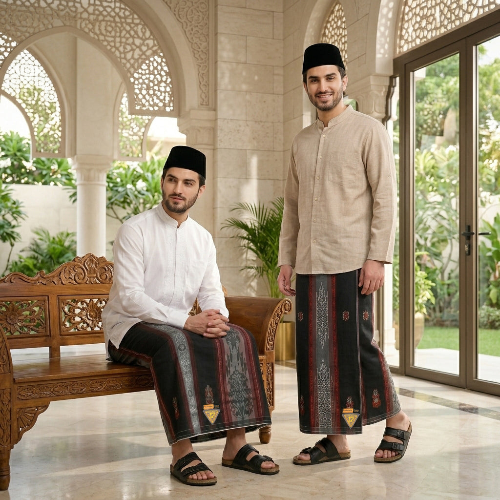 Grosir 10 Pcs Sarung Tujuh Belas Y25-JSC Black Series