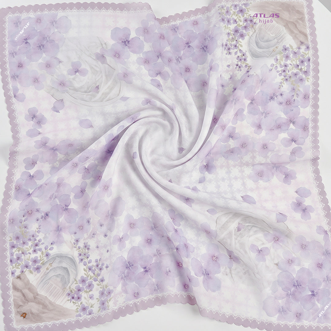 Atlas Hijab Noor Vitae Series Motif Marwah Kerudung Segi Empat