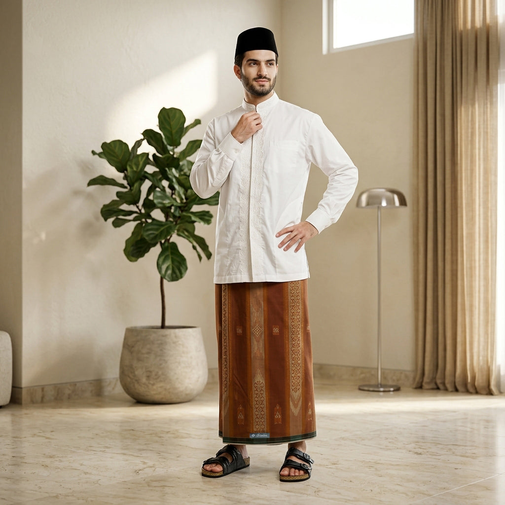 Sarung Arsaba Legacy Silver Y25-JSD Coklat