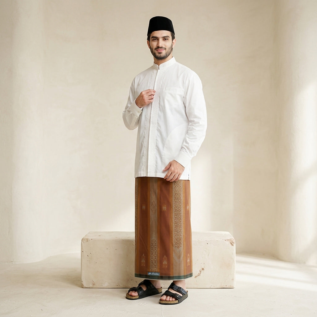 Sarung Arsaba Legacy Silver Y25-JSD Coklat