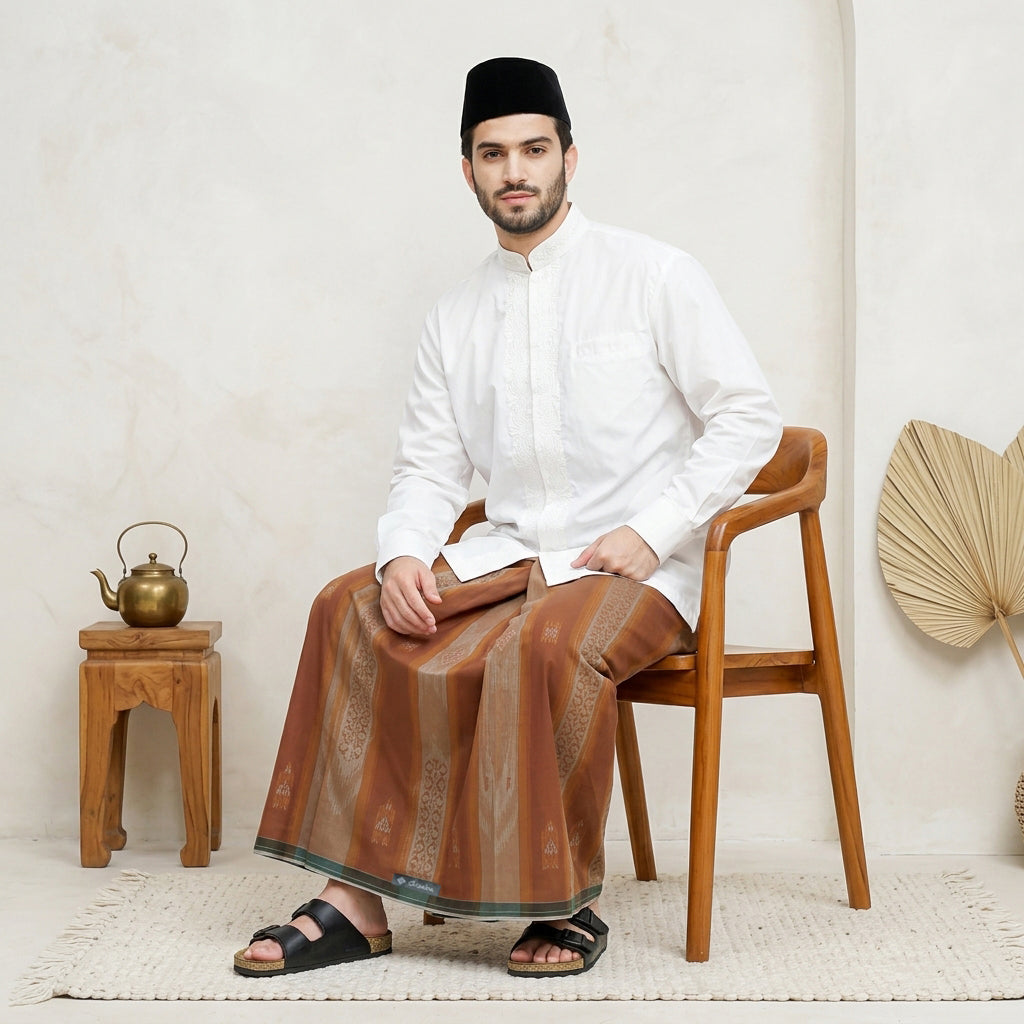 Sarung Arsaba Legacy Silver Y25-JSD Coklat