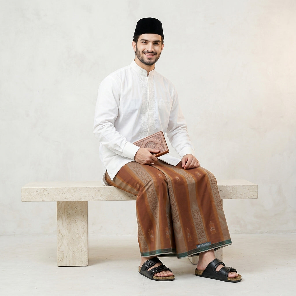 Sarung Arsaba Legacy Silver Y25-JSD Coklat