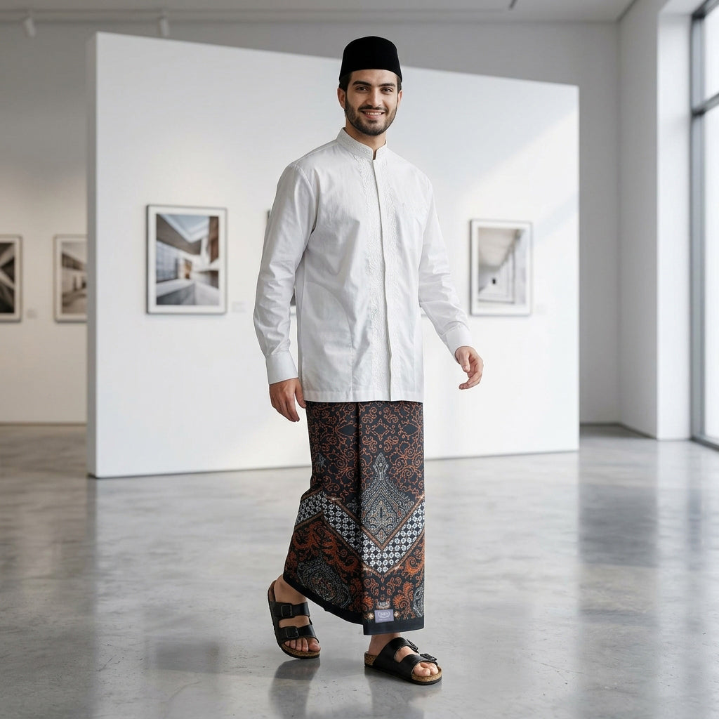 Sarung BHS Infinity Silver Motif V34 CBD SJ 001