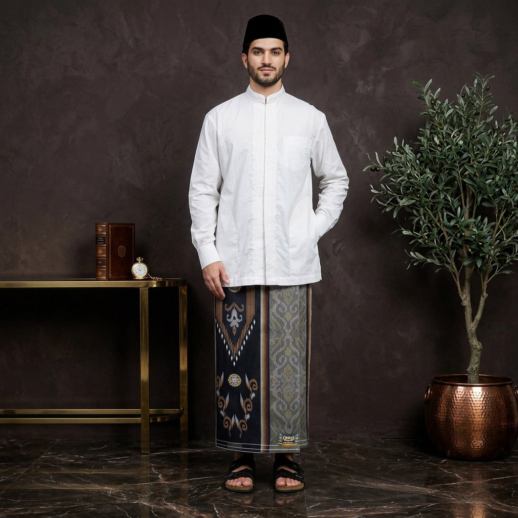 Sarung BHS Innovaire Gold Motif F34 JPD Hitam Coklat