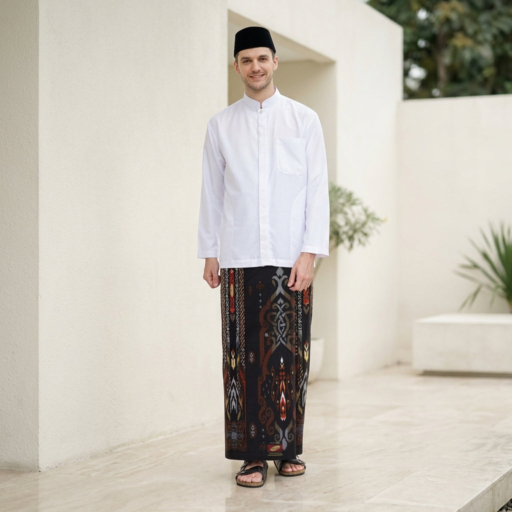 Sarung ATLAS Super Premium 925 A9 PJA SJ Dark Brown