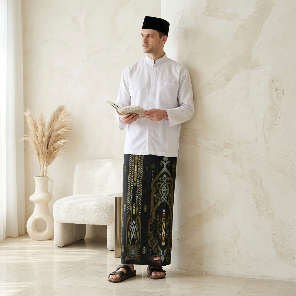 Sarung ATLAS Super Premium 925 A9 PJA SJ Black Gold