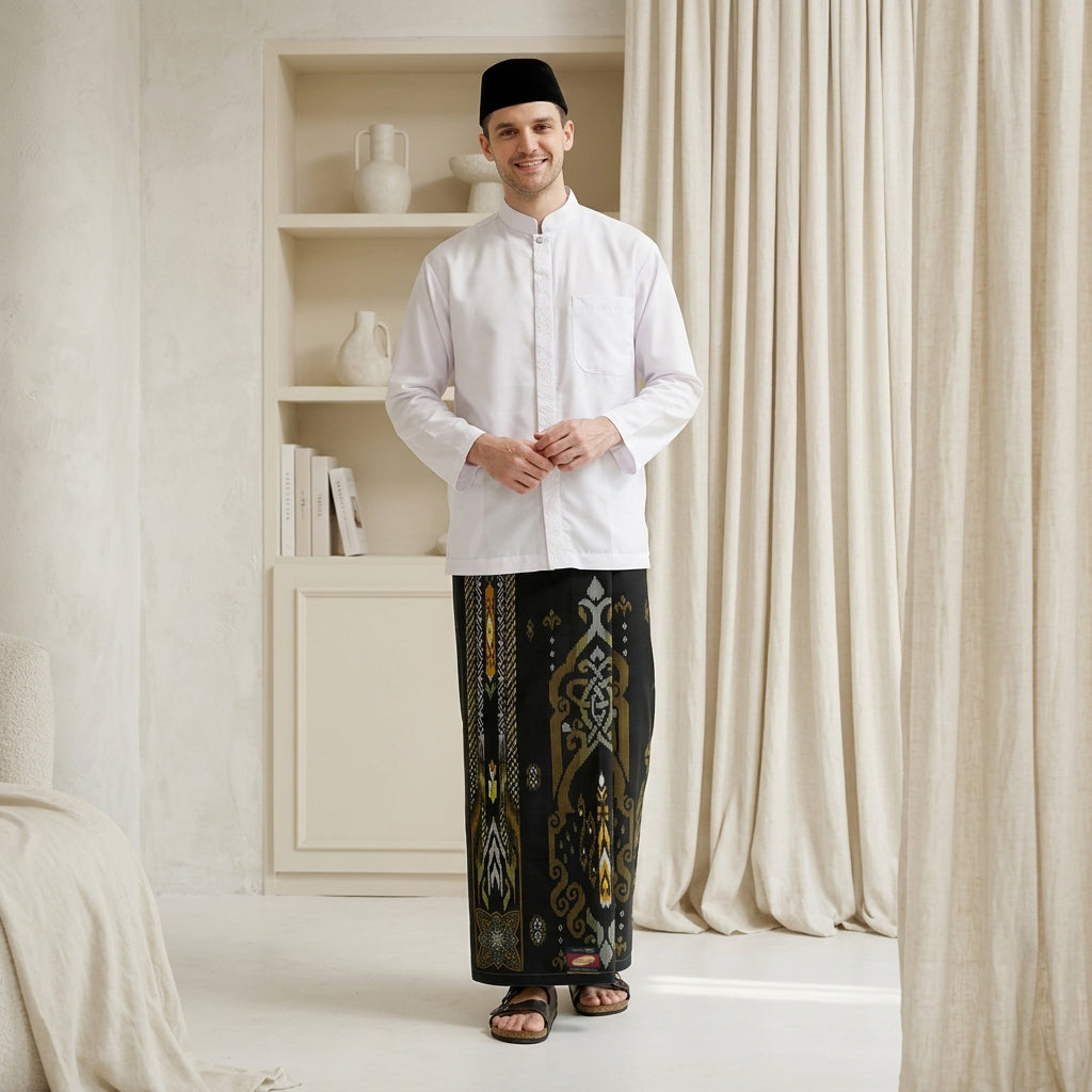 Sarung ATLAS Super Premium 925 A9 PJA SJ Black Gold