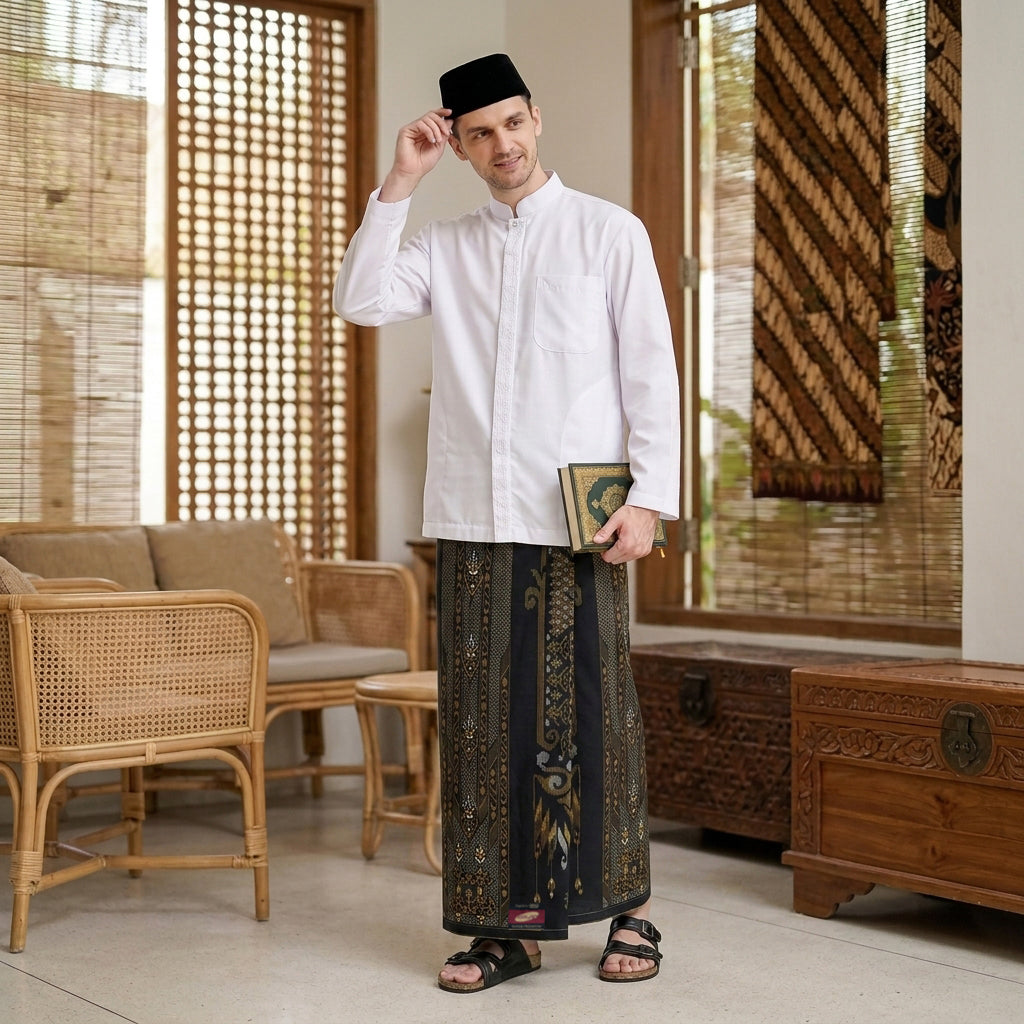 Sarung ATLAS Super Premium 925 A9 BJA SJ Black Gold