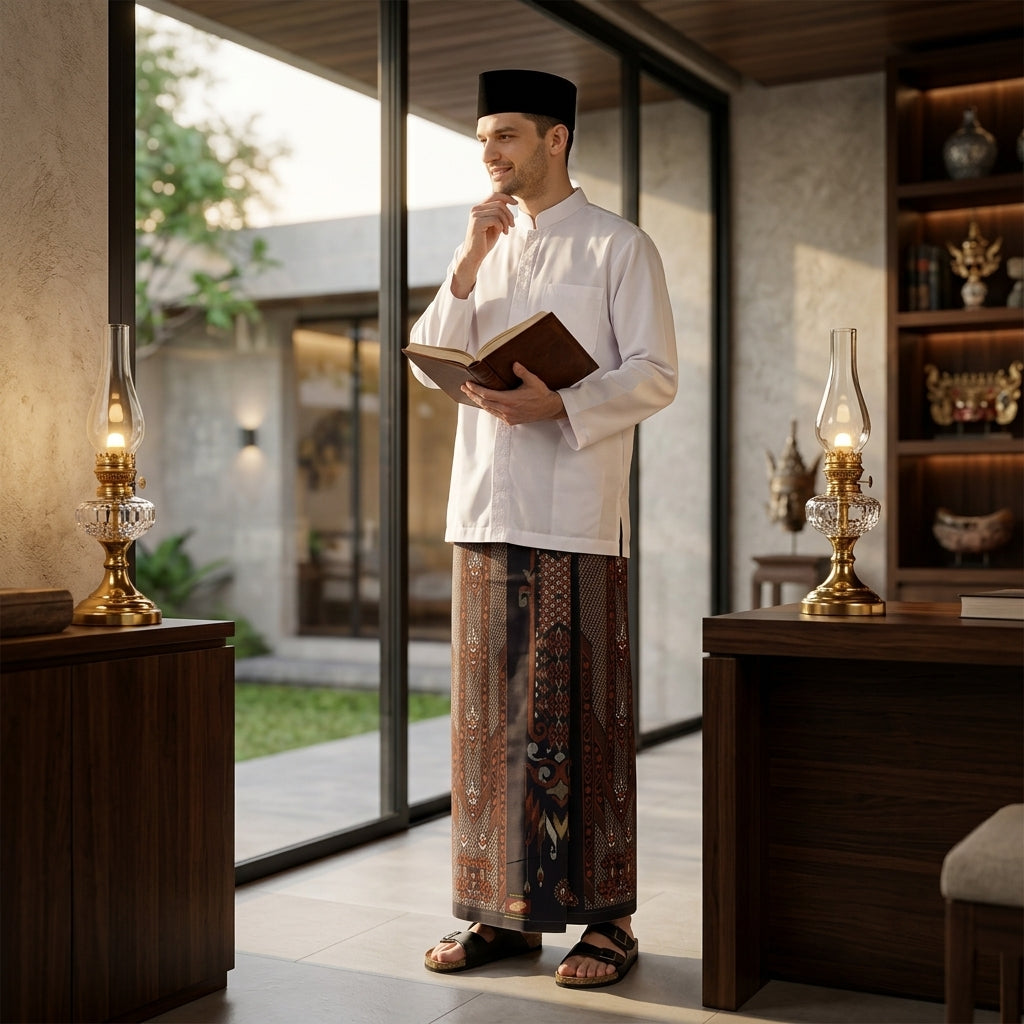 Sarung ATLAS Super Premium 925 A9 BJA SJ Dark Brown