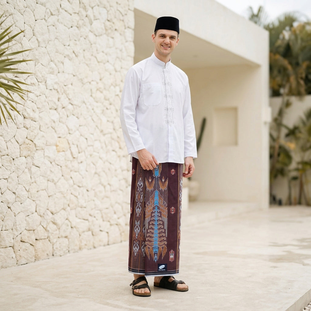 Sarung ATLAS Super Premium Silver 980 A9 JDA SJ Coklat Tua