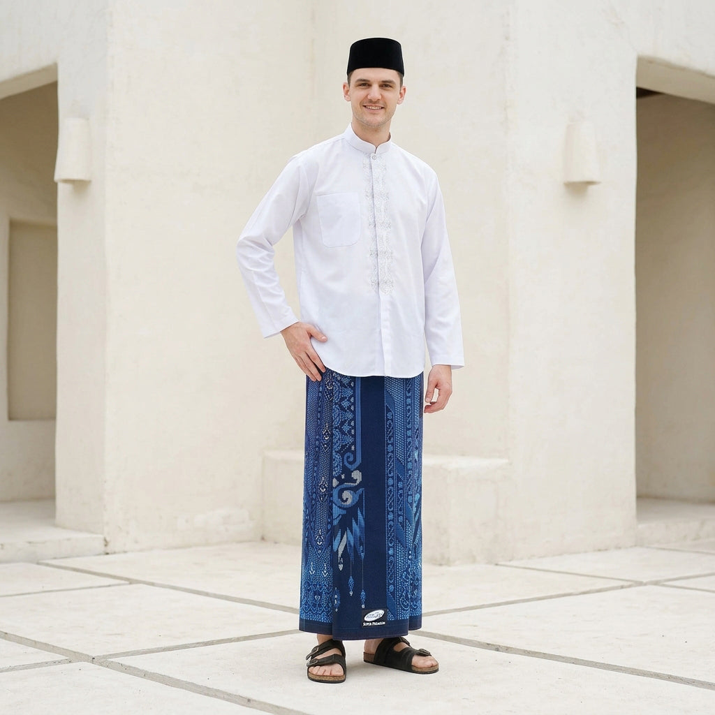 Sarung ATLAS Super Premium Silver 925 A9 BJA SJ Dark Blue