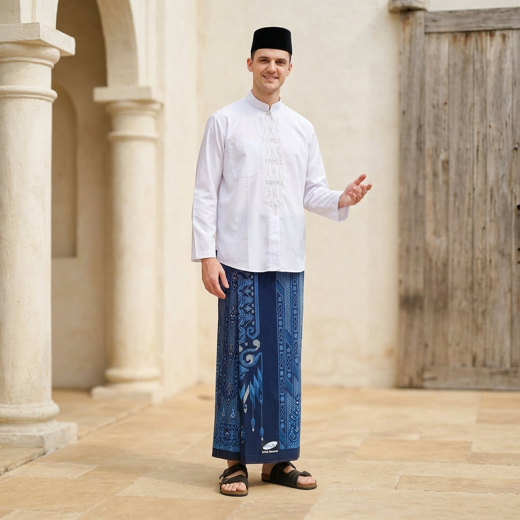 Sarung ATLAS Super Premium Silver 925 A9 BJA SJ Dark Blue