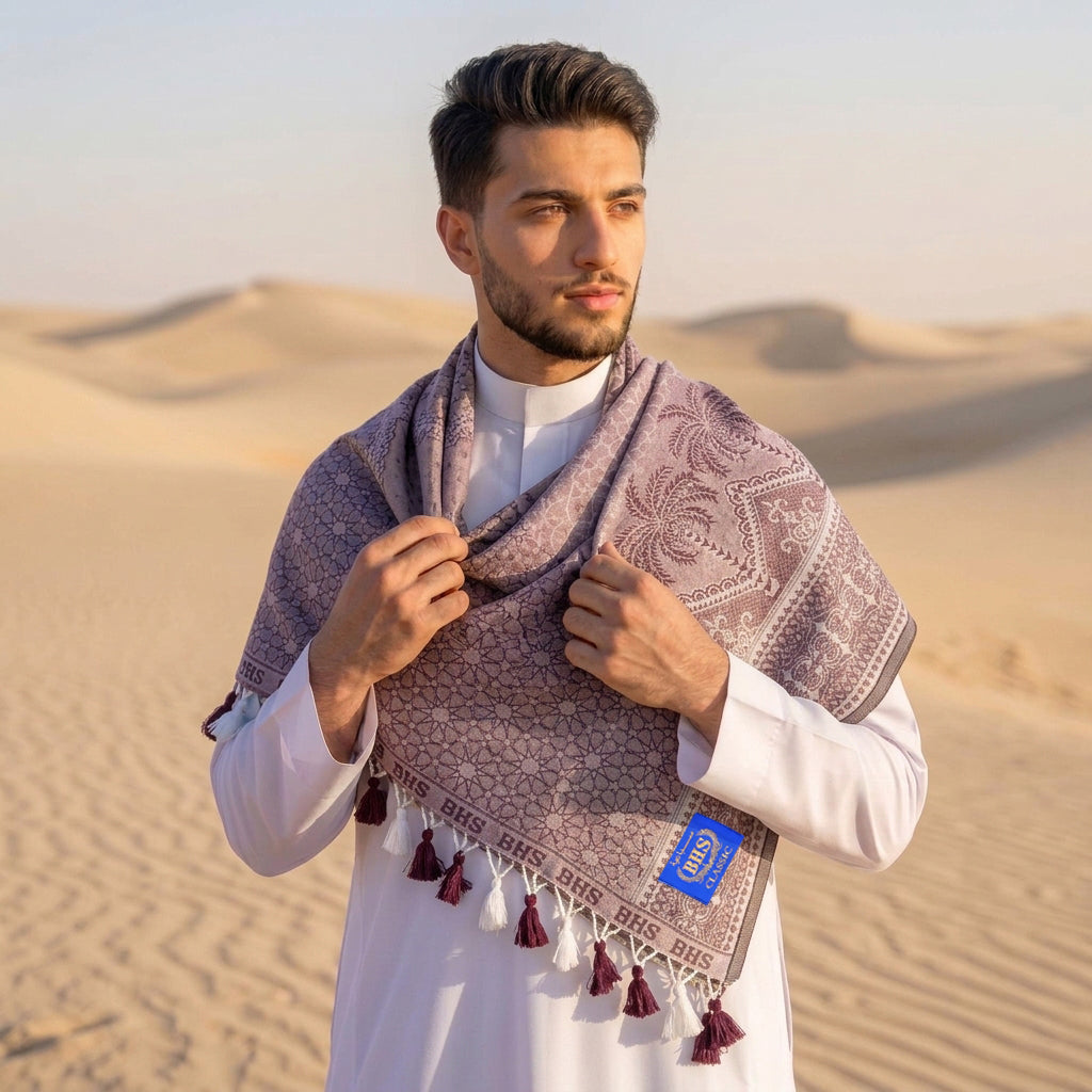 Surban Subaiyah BHS Classic Motif Jacquard Coco