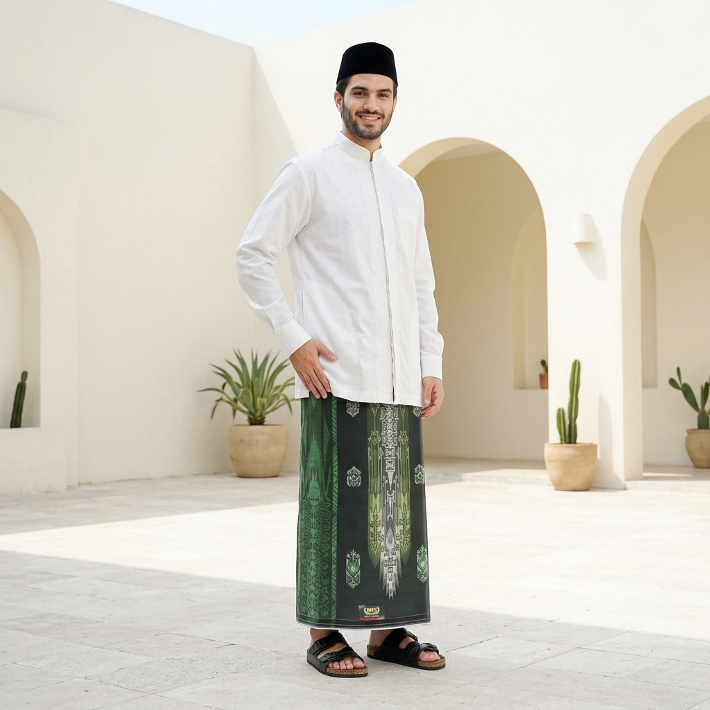 Sarung BHS Avant Garde Gold Motif G58 JEB Olive Tua