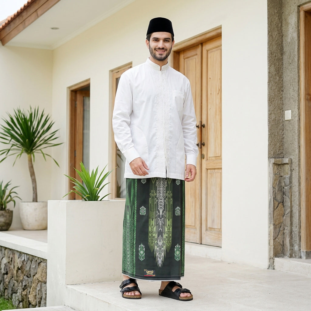 Sarung BHS Avant Garde Gold Motif G58 JEB Olive Tua