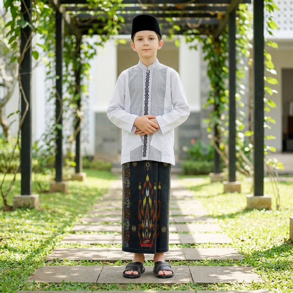 Sarung ATLAS Junior 435 A3-SSL Hitam Kuning