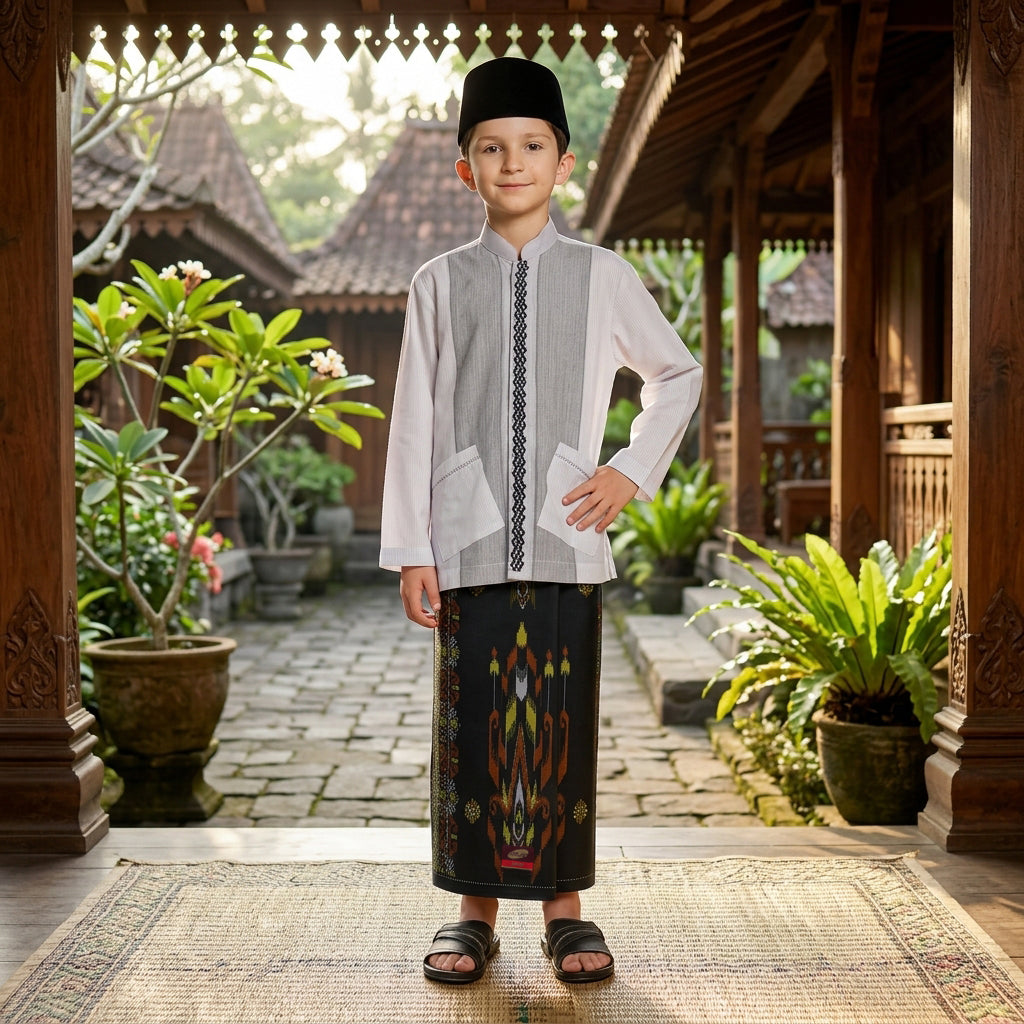 Sarung ATLAS Junior 435 A3-SSL Hitam Kuning