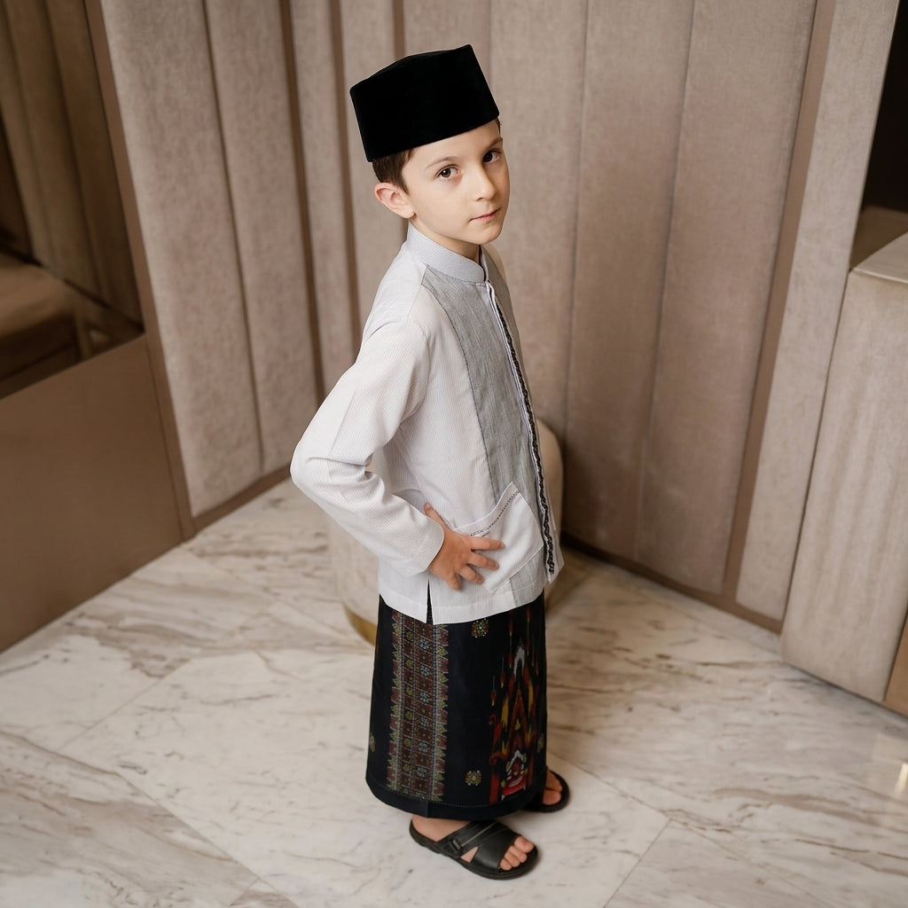Sarung ATLAS Junior 435 A3-SSL Hitam Coklat