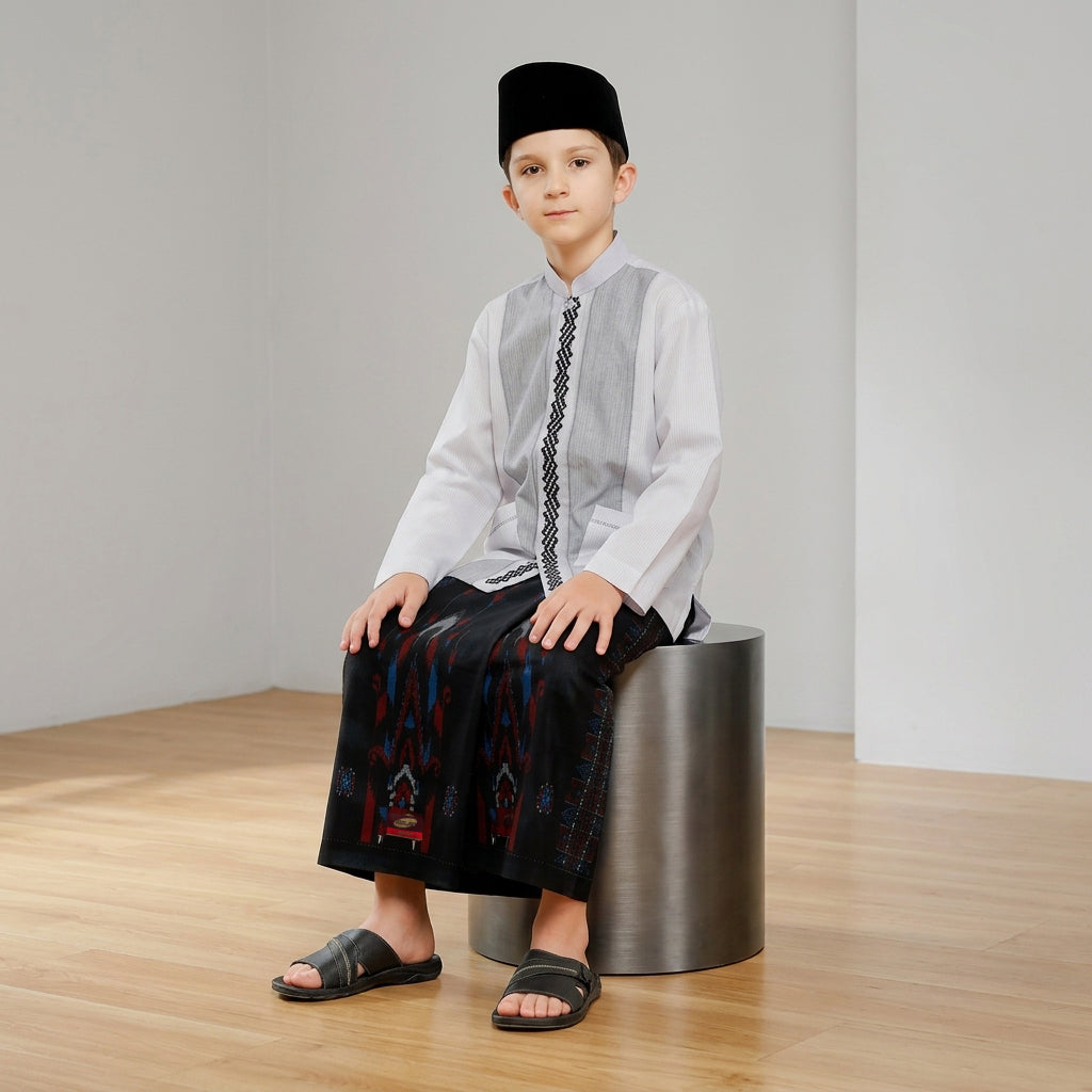 Sarung ATLAS Junior 435 A3-SSL Hitam Merah
