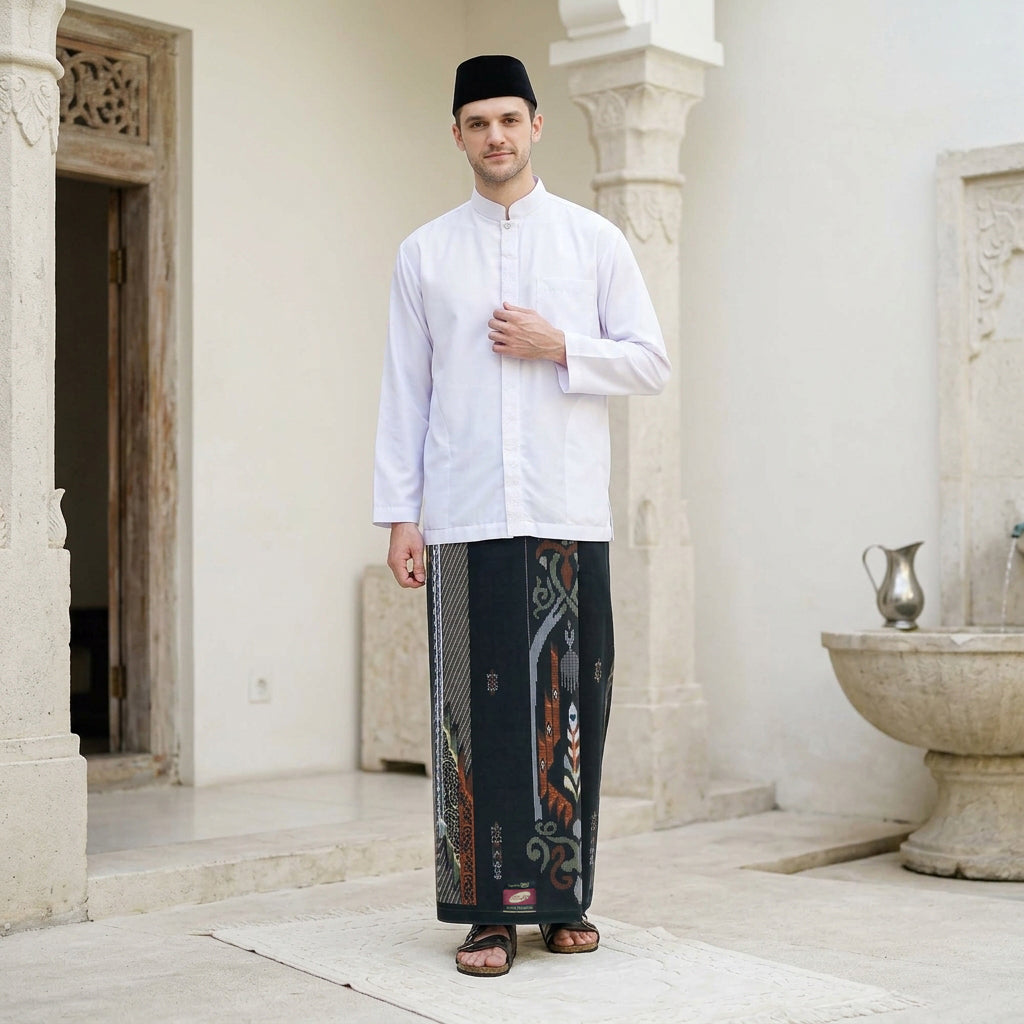 Sarung ATLAS Super Premium 925 A9 SJA SJ Hitam Coklat