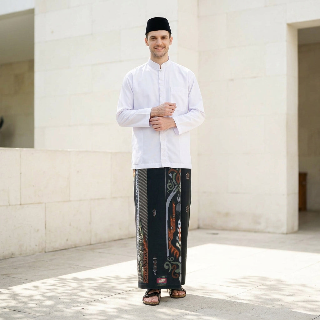 Sarung ATLAS Super Premium 925 A9 SJA SJ Hitam Coklat
