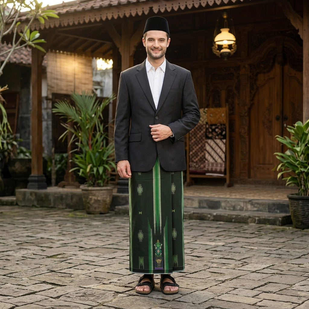 Sarung BHS Royal Gold Motif R62 STA Olive Tua
