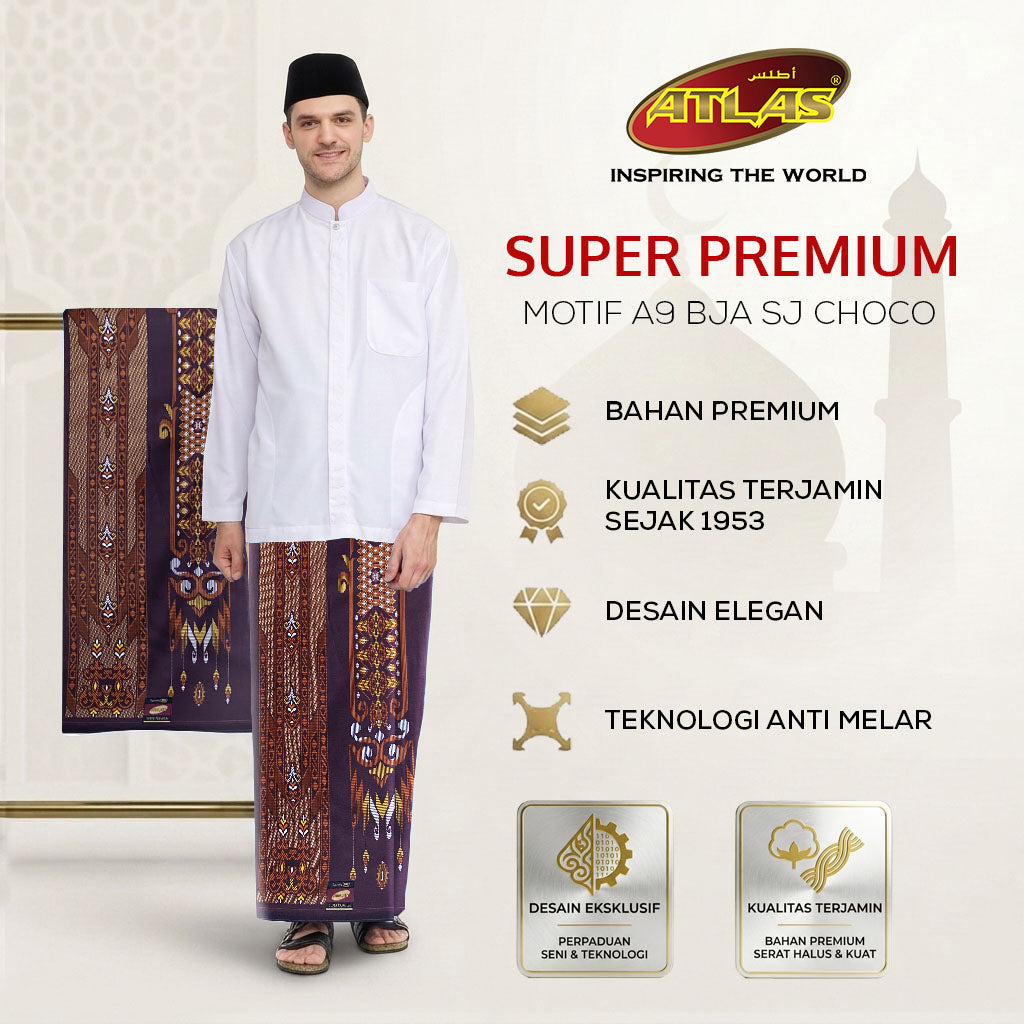 Sarung ATLAS Super Premium 925 A9 BJA SJ Choco