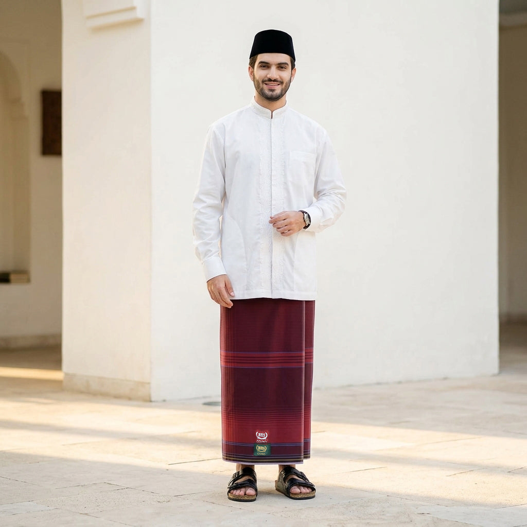 Sarung BHS Cosmo Gold Motif K26 PPQ SJ Merah