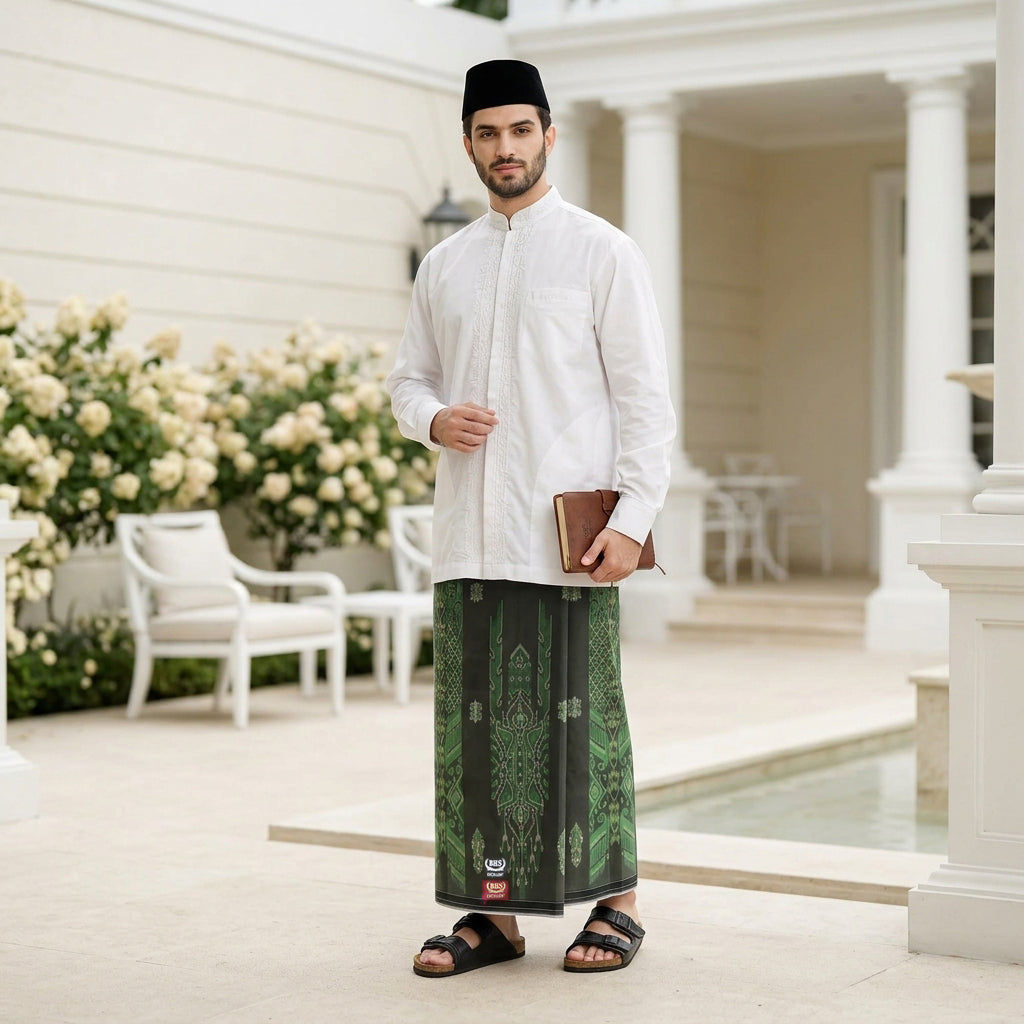Sarung BHS Excellent Super Gold Motif E58 JEA SJ Olive Tua