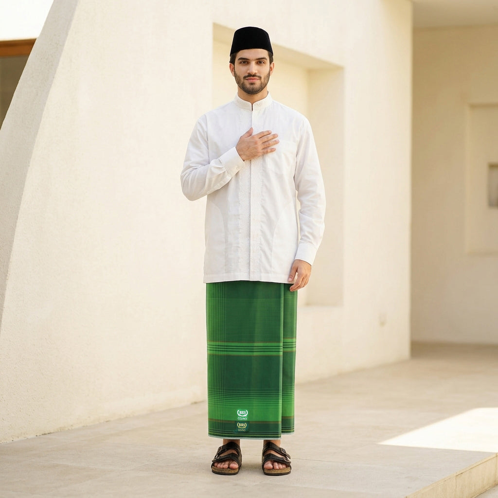 Sarung BHS Cosmo Gold Motif K26 PPQ SJ Hijau