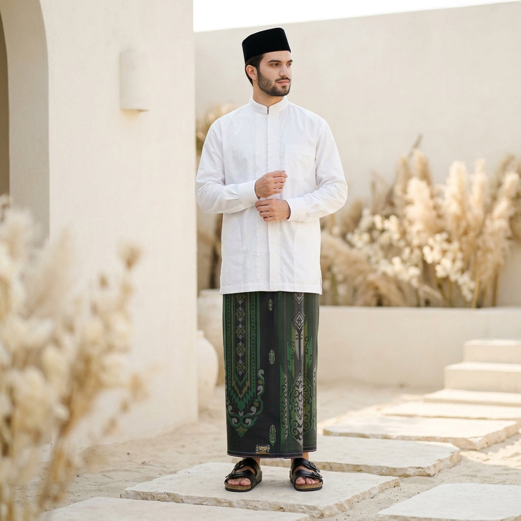 Sarung BHS Innovaire Gold Motif F32 PKM SJ Hijau Tua