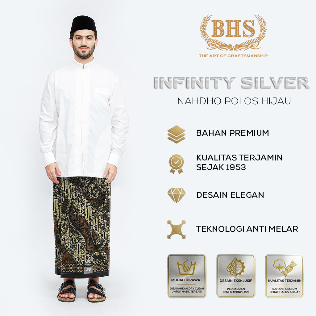Sarung BHS Infinity Silver Motif V34 CBE SJ 006
