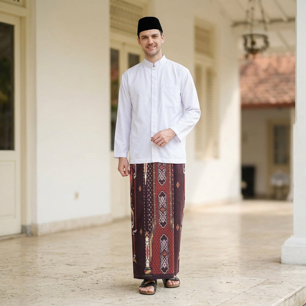 Sarung ATLAS Super Premium 925 A9 BJA SJ Maroon