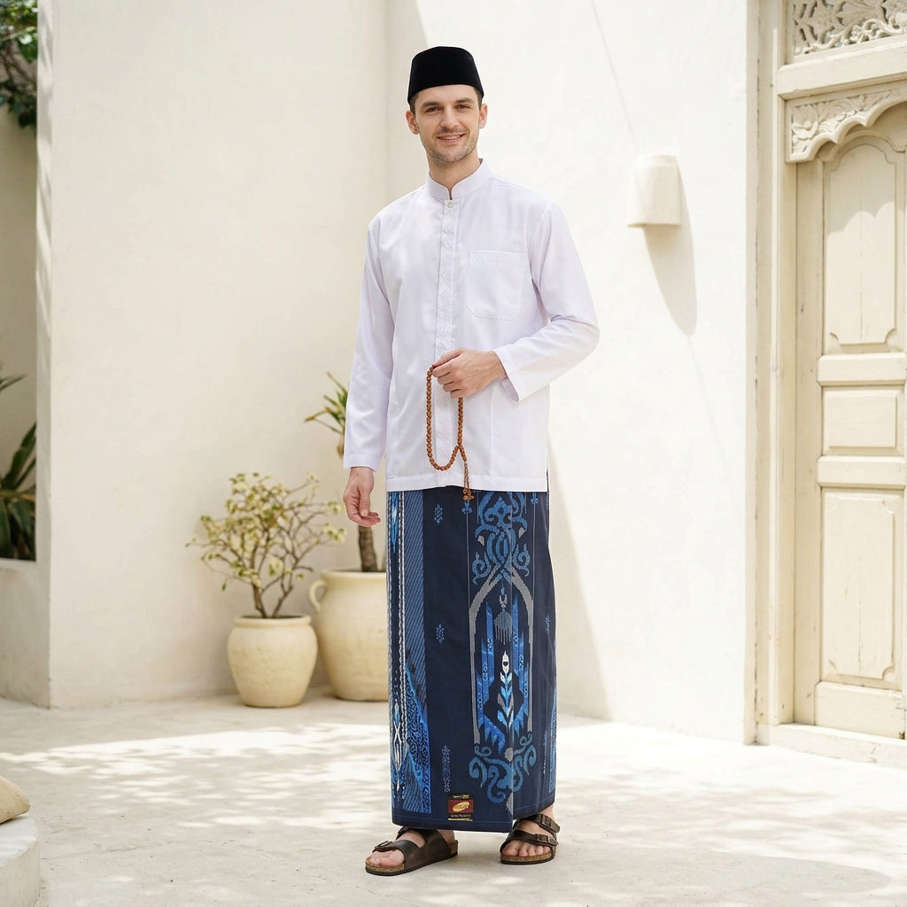 Sarung ATLAS Super Premium 925 A9 SJA SJ Biru Tua