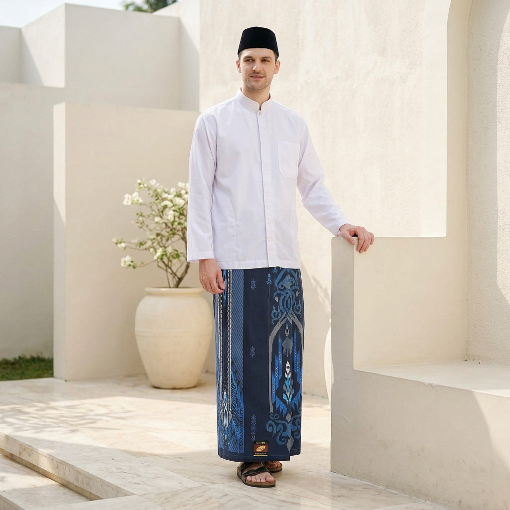 Sarung ATLAS Super Premium 925 A9 SJA SJ Biru Tua