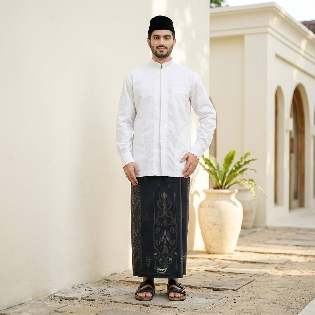 Sarung BHS Innovaire Gold Motif F32 PKM SJ Black Gold