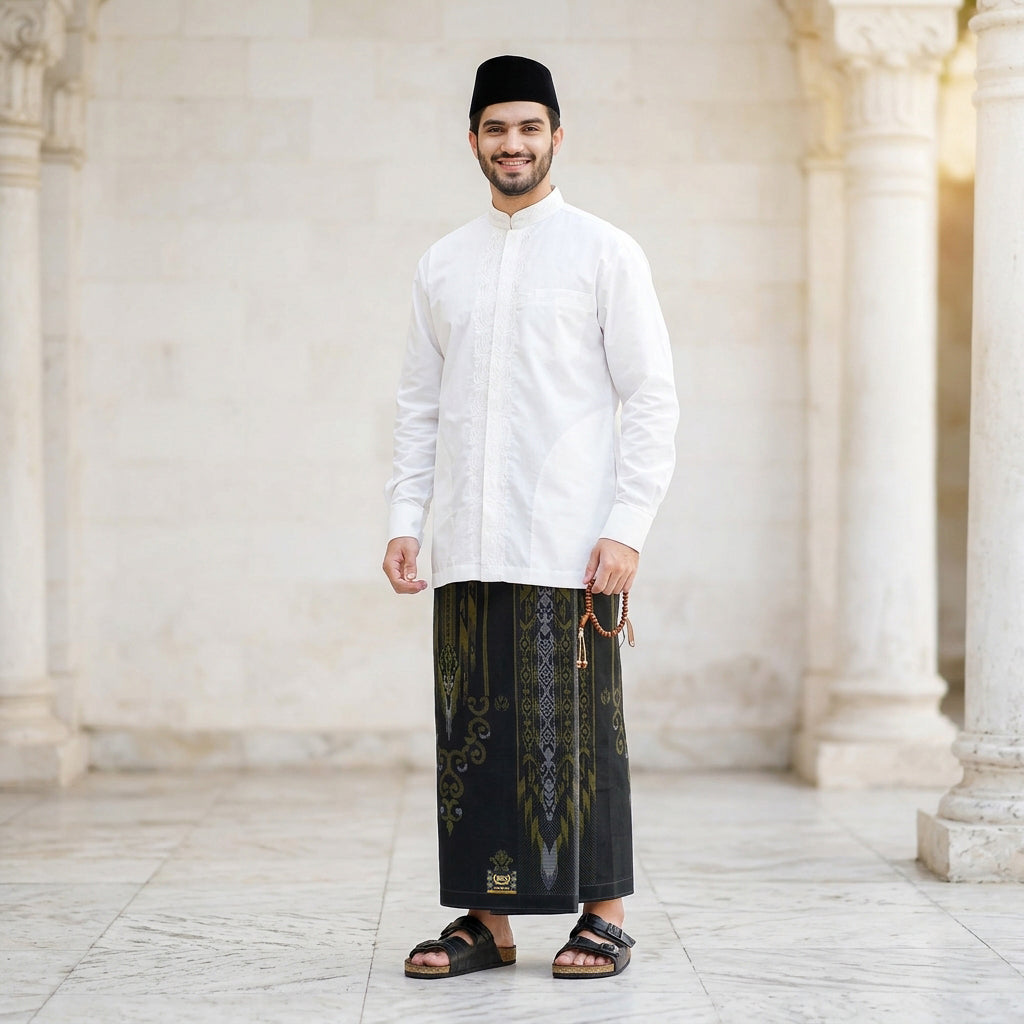 Sarung BHS Innovaire Gold Motif F32 PKM SJ Black Gold 02