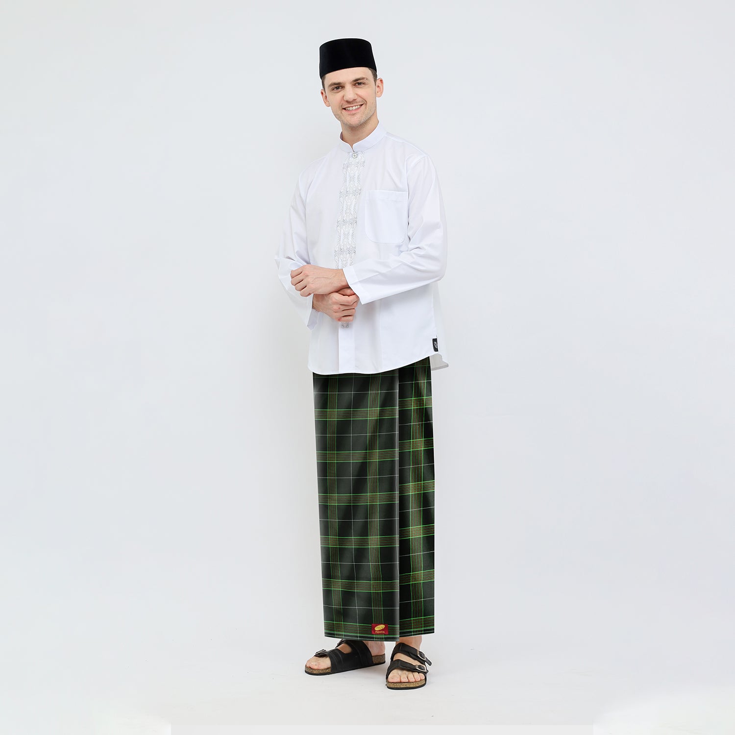 Sarung ATLAS Premium 550 DGH Hitam Hijau